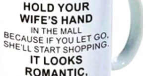 Hold your wife hands in the mall