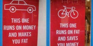 Car and Bicycle Vs Money and Fat
