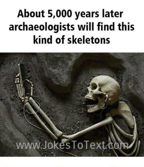 A new type of skeleton that will found by archeologists in future